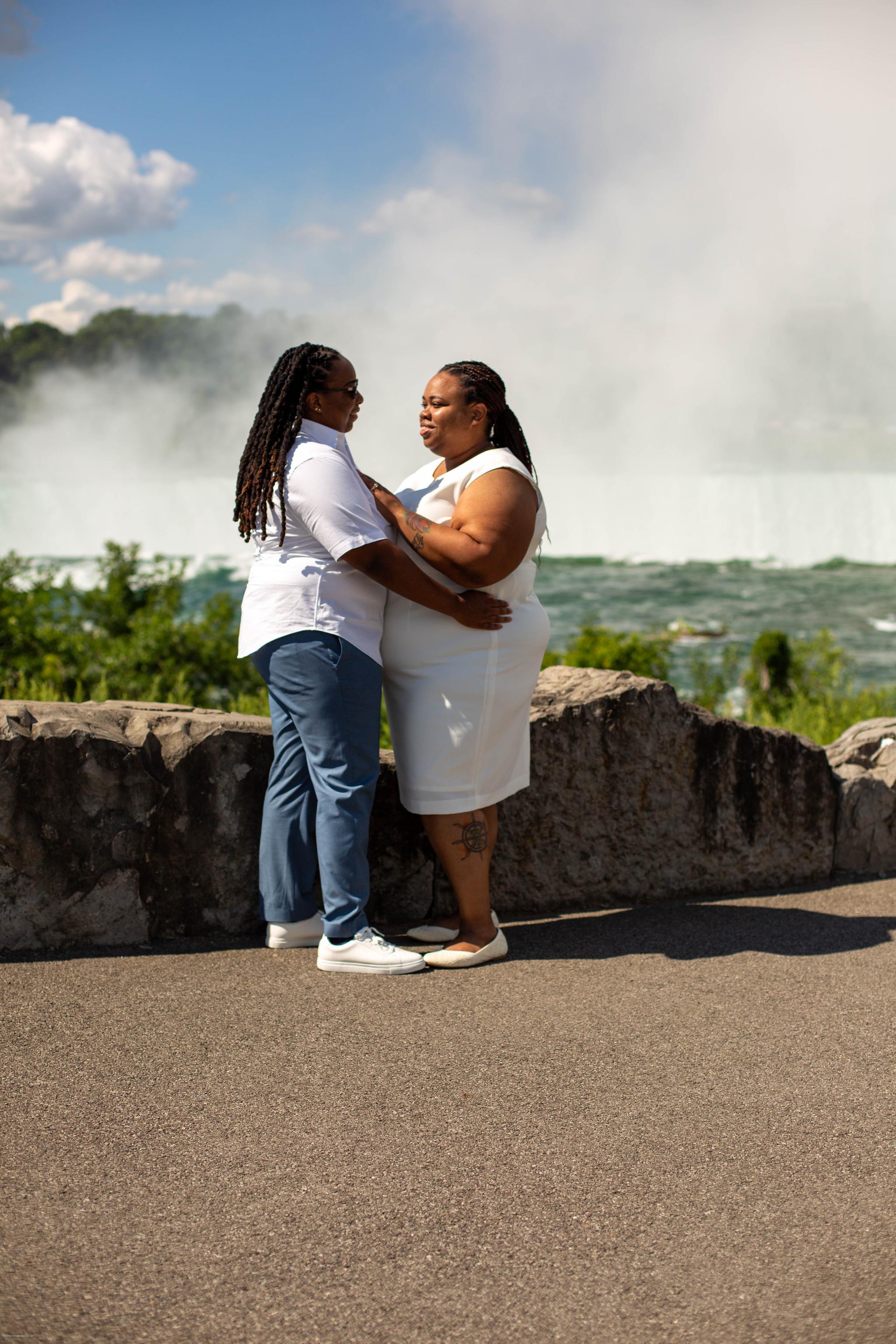 Junelle & Arielle Elopement Session Niagara Falls NY